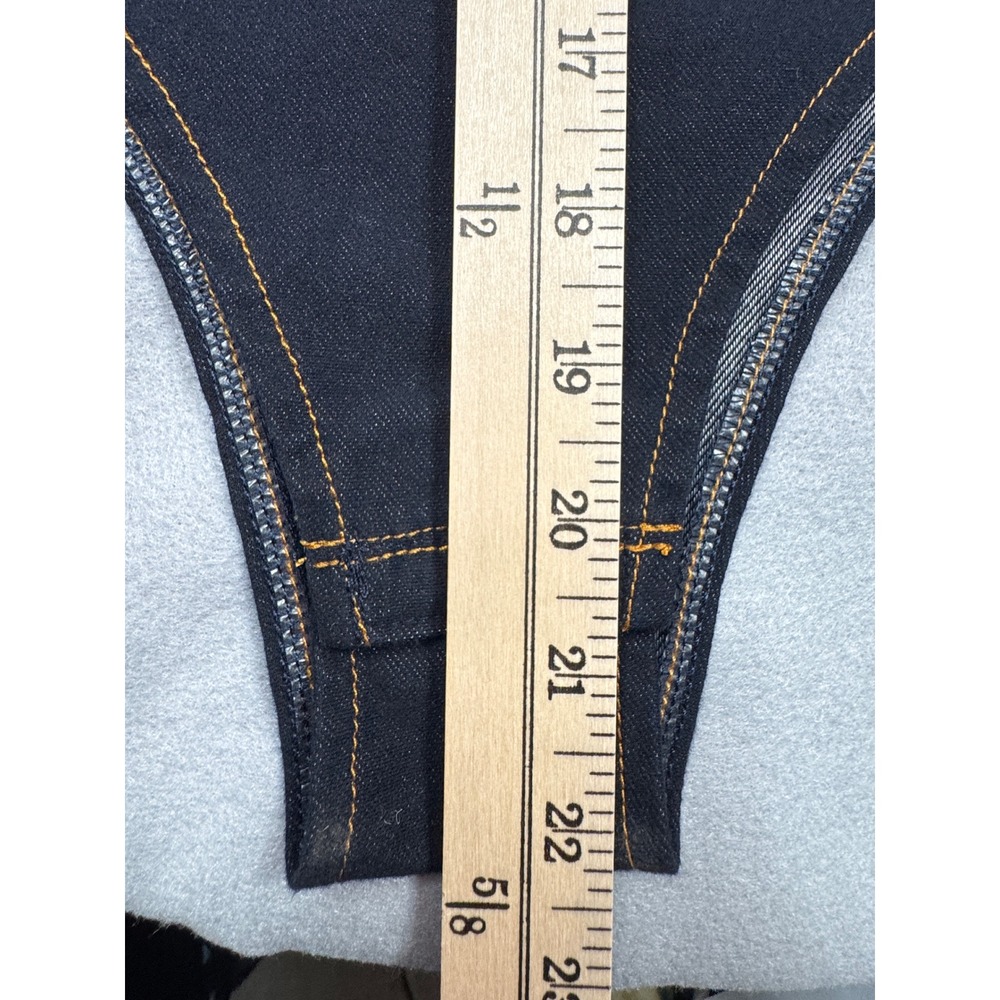 Baby Phat Denim Bodysuit 2X Rhinestone Logo Thong Snap Crotch NWT Y2K Baddie - Picture 15 of 15